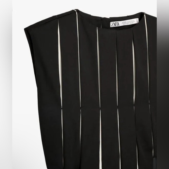 ZARA Box Pleated Wool Midi/Maxi Limited Edition Dress - Picture 12 of 14